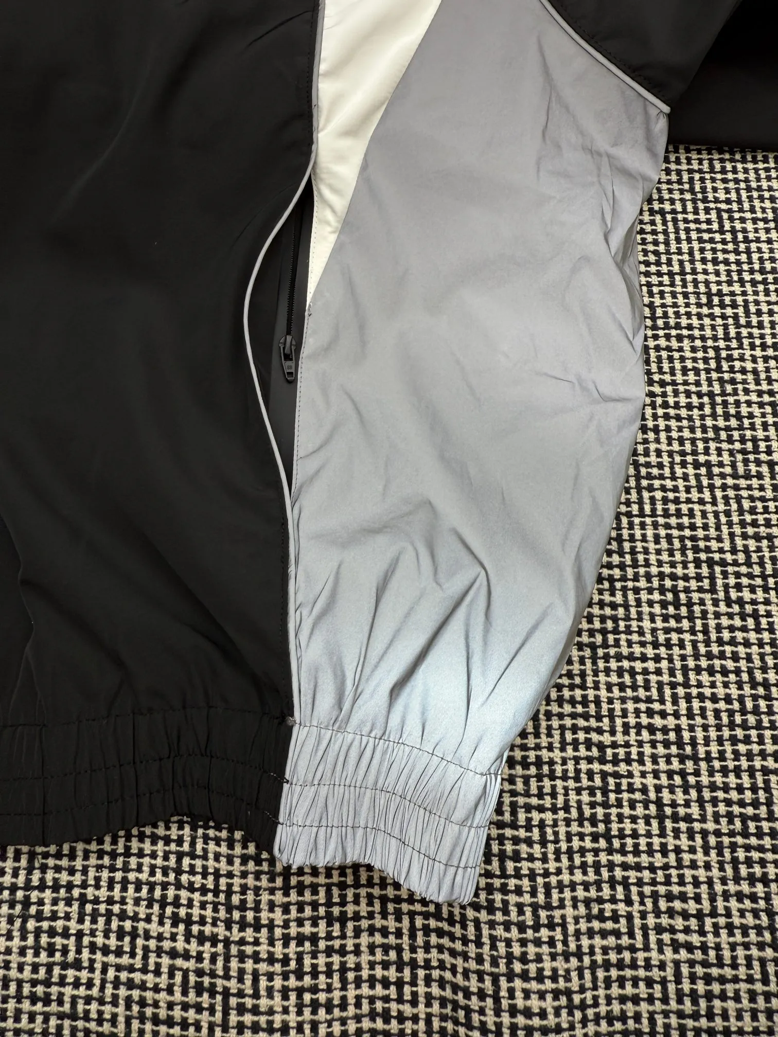 Balenciaga Paris zipper letter print patchwork jacket XS/S/M/L